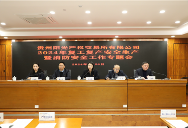 開(kāi)足馬力 全力以“復(fù)” ——貴州陽(yáng)光產(chǎn)權(quán)交易所召開(kāi)2024年復(fù)工復(fù)產(chǎn)安全生產(chǎn)暨消防安全工作專題會(huì)