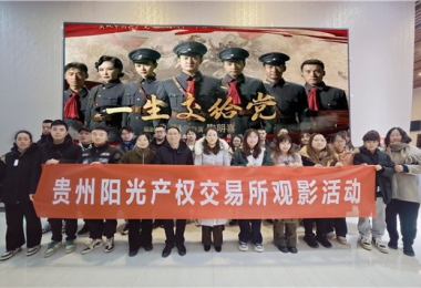貴州陽光產(chǎn)權交易所有限公司黨委組織觀看紅色題材電影《一生交給黨》
